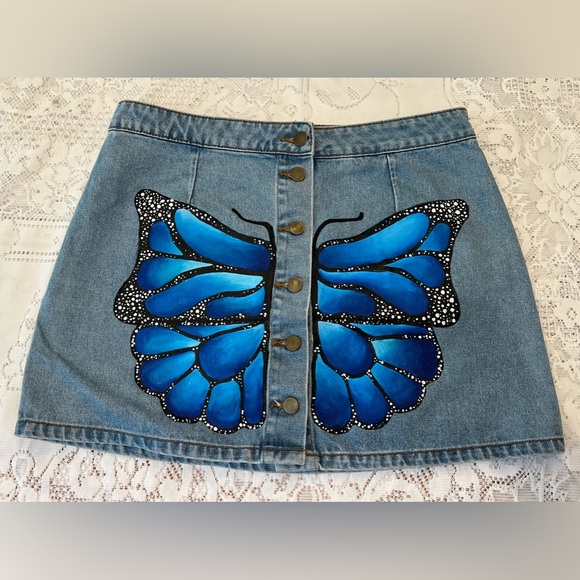 Painted Butterfly Skirt - Picture 6 of 6